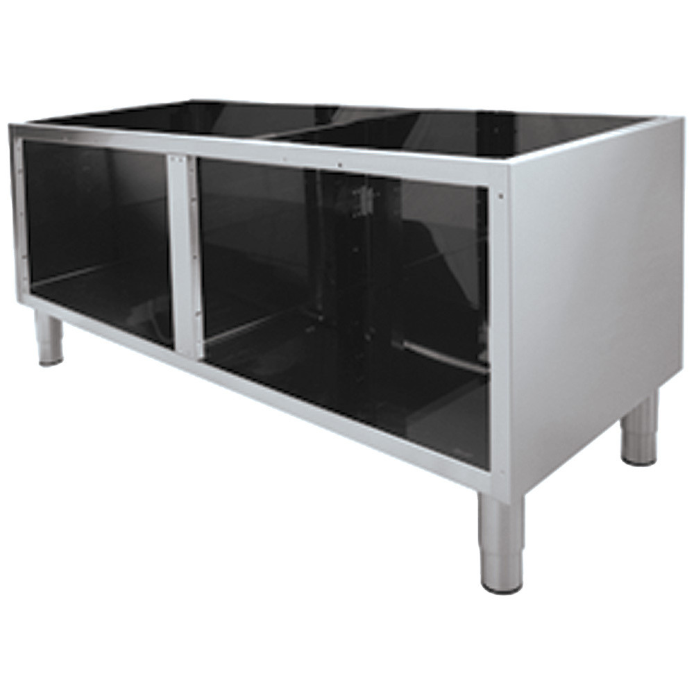 Soubassement ouvert DIAMOND - Acier inox 304, pieds réglables