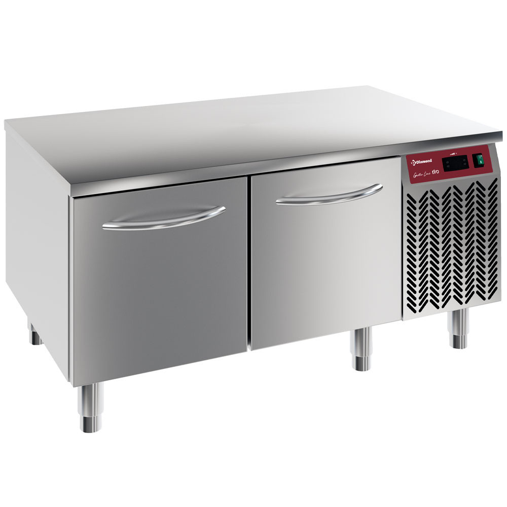 Soubassement réfrigéré 2 tiroirs GN 1/1 DIAMOND - Hauteur 200 mm