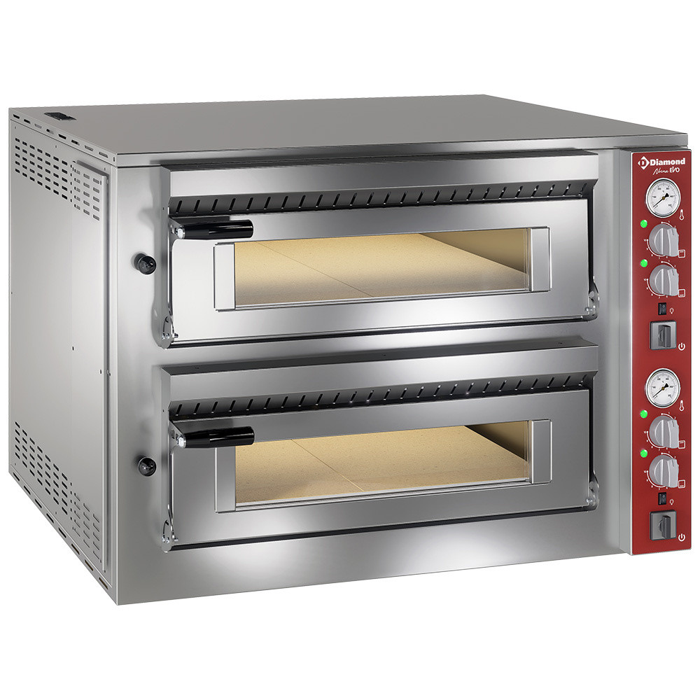 Four électrique DIAMOND 2x4 pizzas - Double chambre professionnel