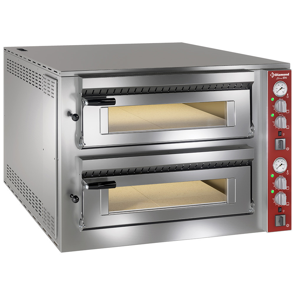 Four électrique DIAMOND 2x6 pizzas - Cuisson professionnelle rapide
