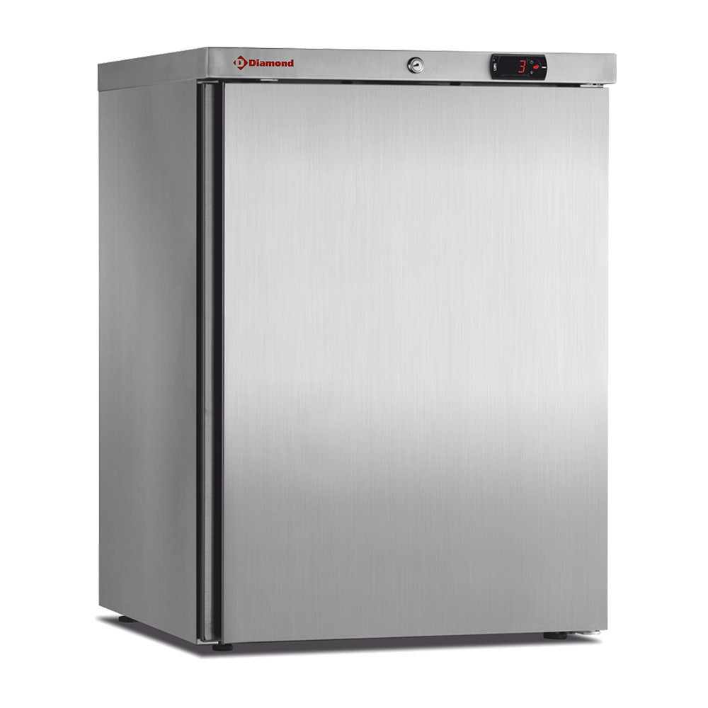 Frigo ventilé Diamond 150L - Compact professionnel en acier inox