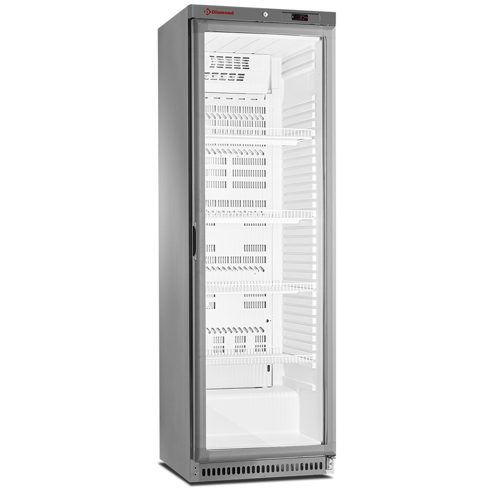 Armoire frigorifique DIAMOND 400L vitrée ventilée professionnelle inox
