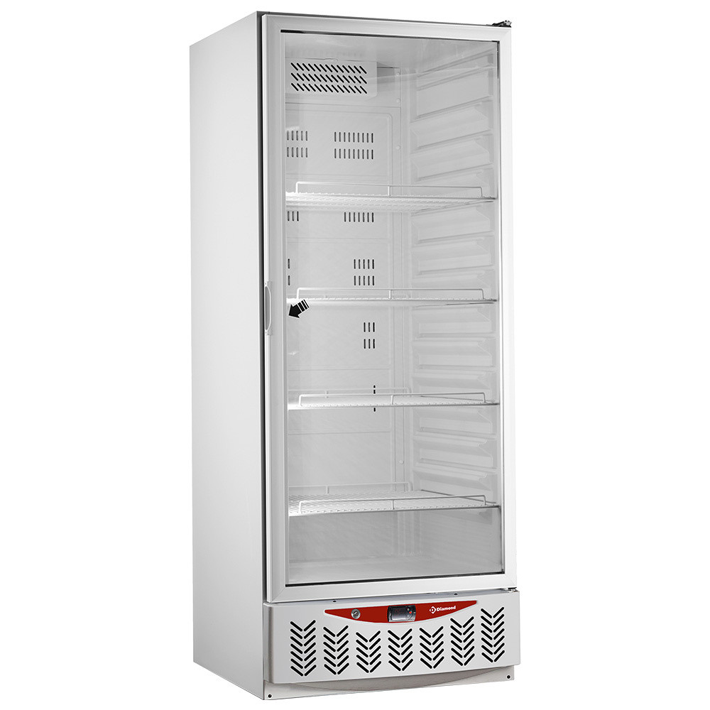 Frigo ventilé DIAMOND 525L avec porte vitrée - Professionnel HORECA