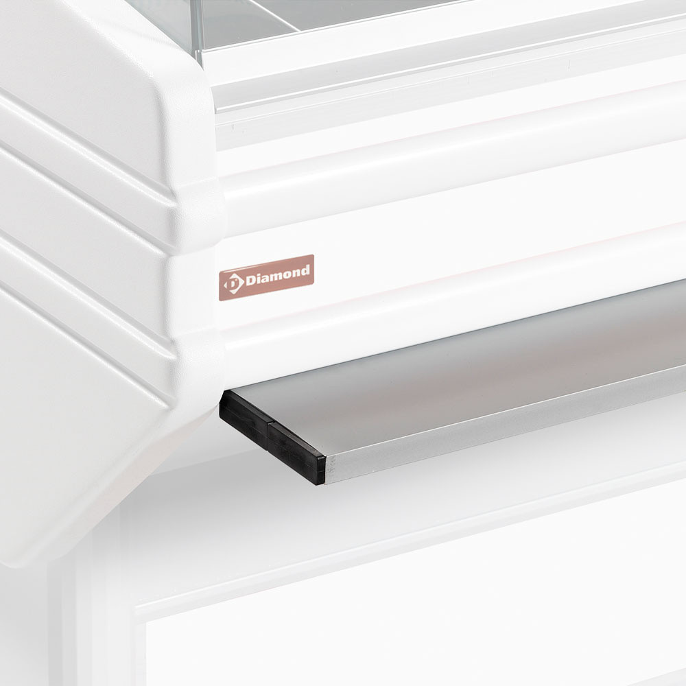 Tablette pose sac Diamond - Ergonomie pour comptoirs réfrigérés