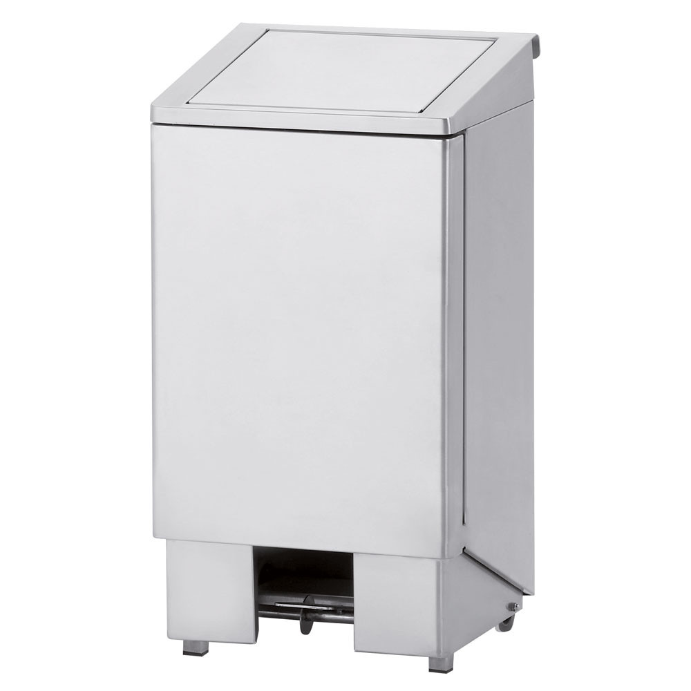 Poubelle inox DIAMOND 60L - Pédale avec vérin hydraulique, norme HACCP