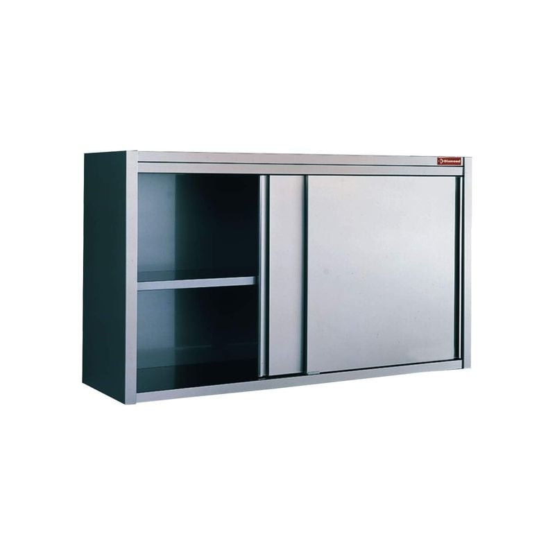Armoire murale DIAMOND PSC120/B - Portes coulissantes en acier inox