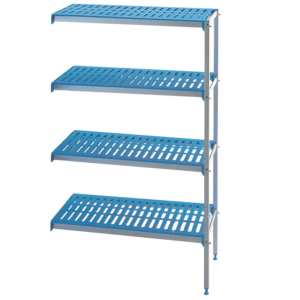 Rayonnage angulaire aluminium 4 niveaux DIAMOND - Modular Rack