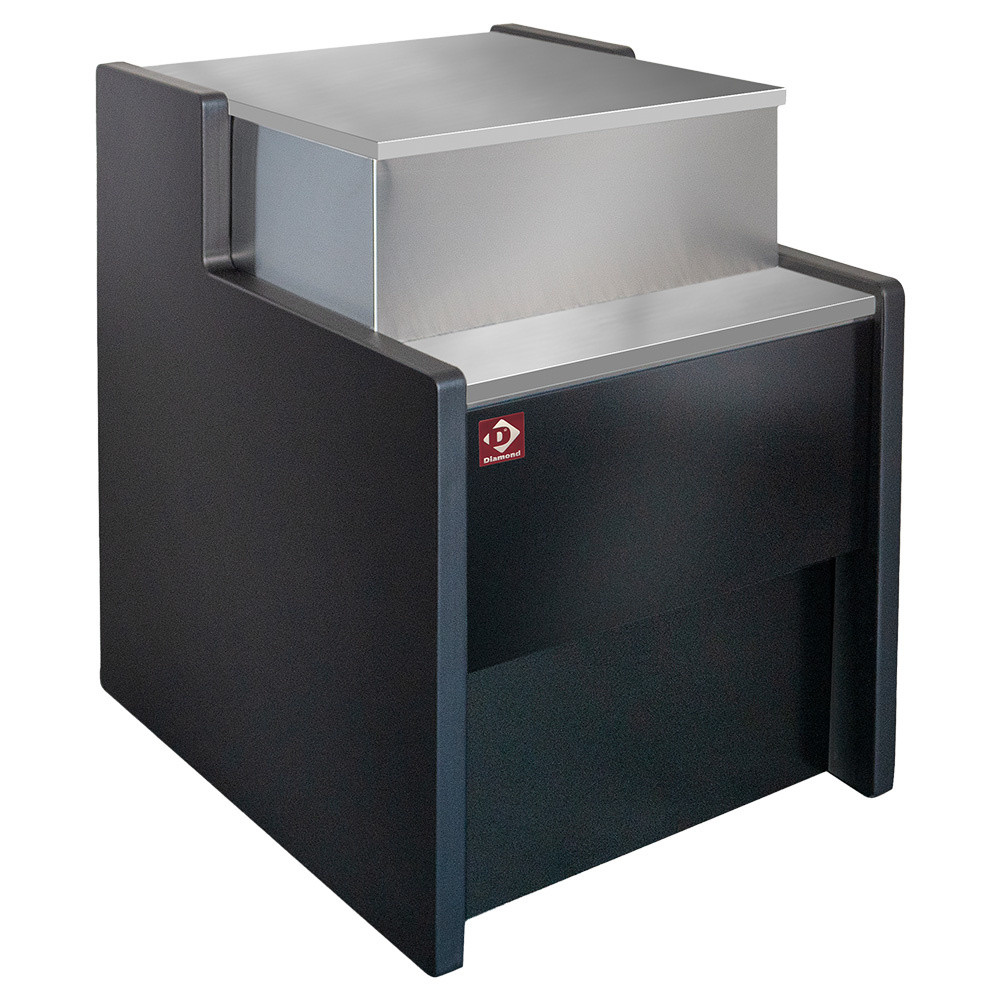 Élément caisse 1000 mm noir DIAMOND - Comptoir réfrigéré professionnel