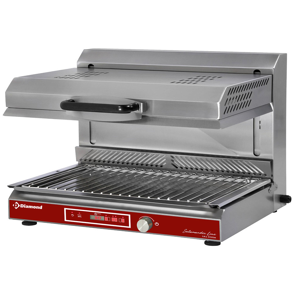 Salamandre vitrocéramique DIAMOND - 3 foyers, plafond mobile, digitale