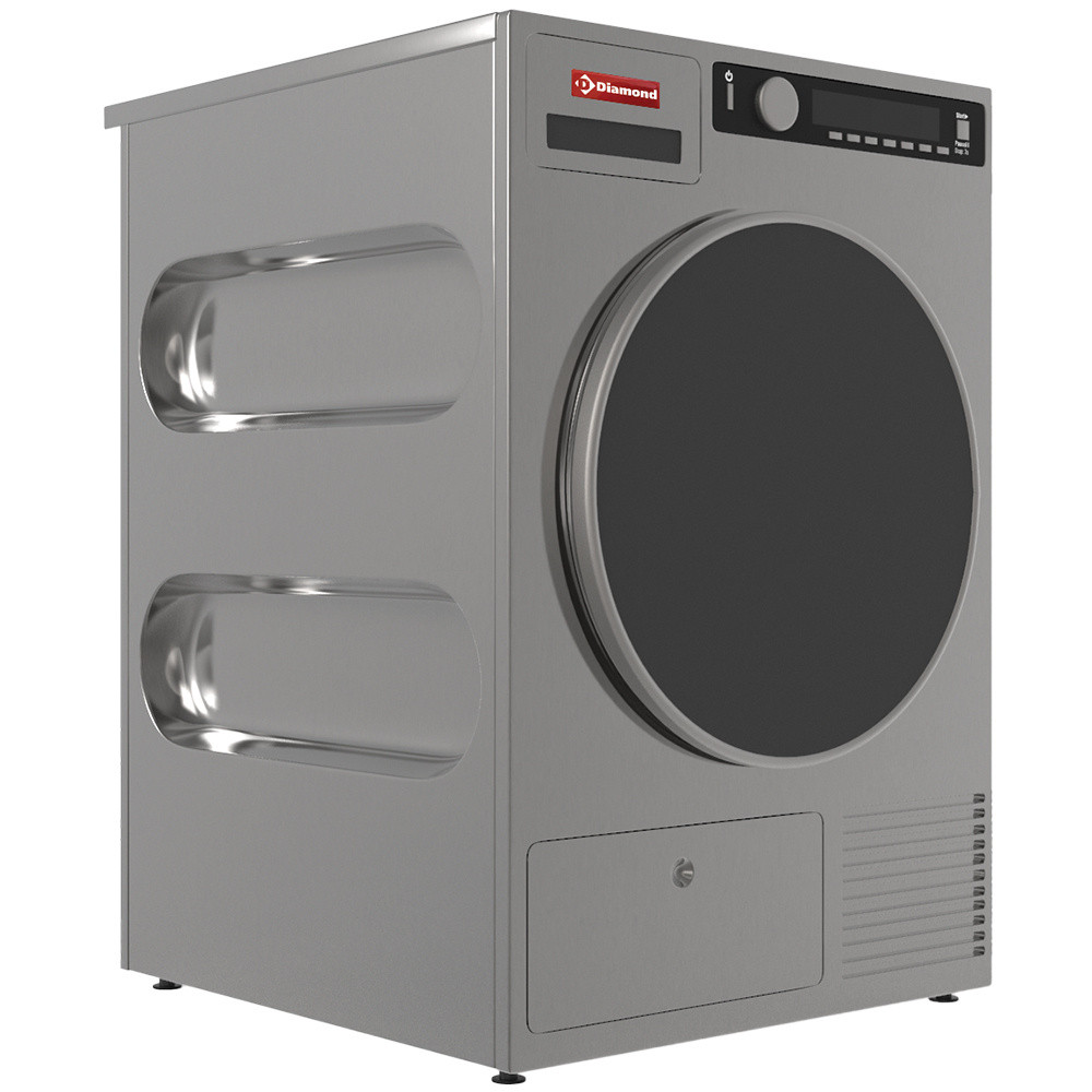 Sèche-linge DIAMOND 8 kg Inox-Titanium - Pour laverie et HORECA