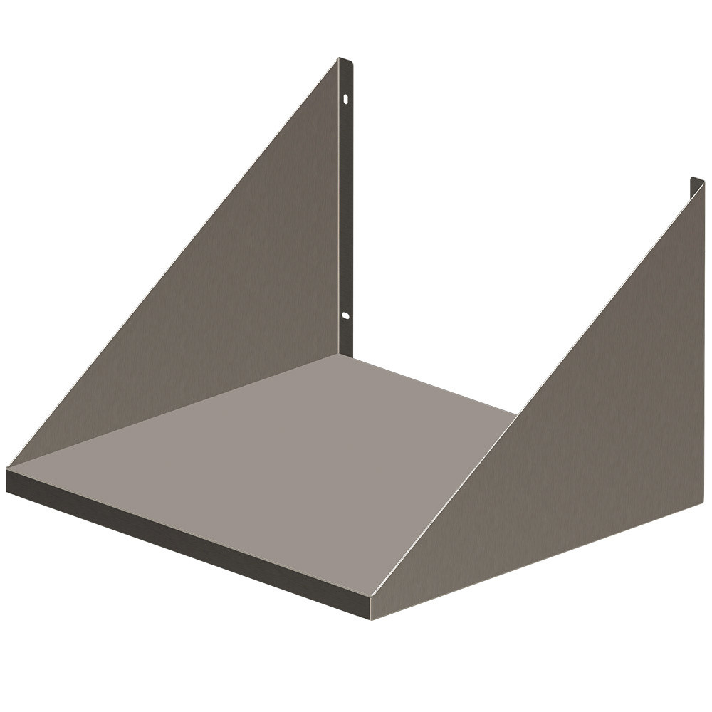 Support mural micro-ondes Diamond - Acier inox robuste 100 kg charge