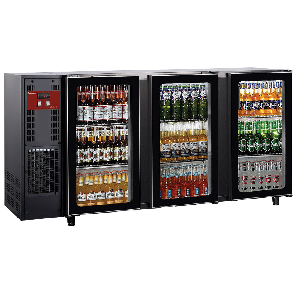 Refroidisseur DIAMOND 3 portes vitrées - 579 litres professionnel