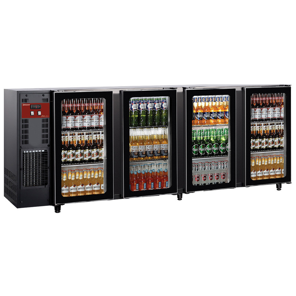Refroidisseur DIAMOND 4 portes vitrées 783L - Stockage bouteilles pro