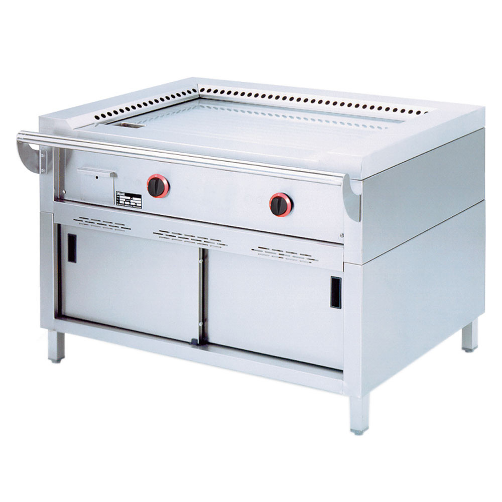 Plaque Teppanyaki gaz 2 zones 7 kW - Cuisson professionnelle Diamond