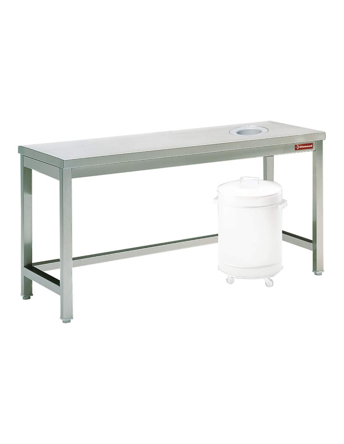 Table à débarrasser DIAMOND avec vide ordure - Cuisine professionnelle