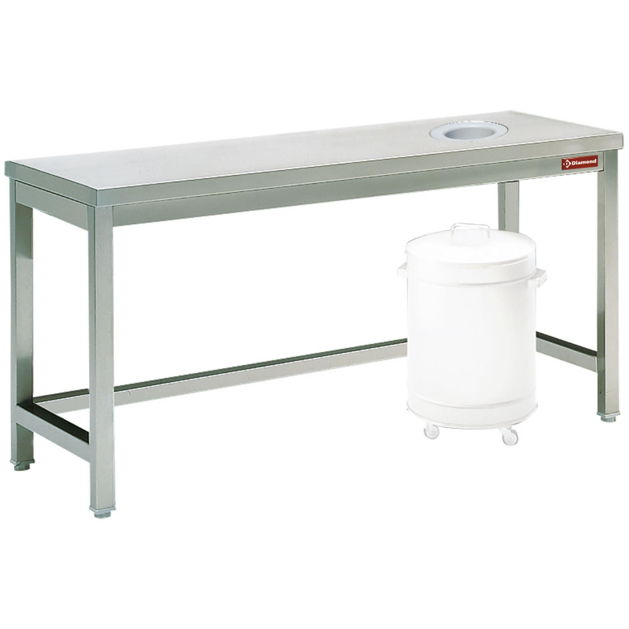 Table à débarrasser avec vide ordure DIAMOND - Hygiène et ergonomie