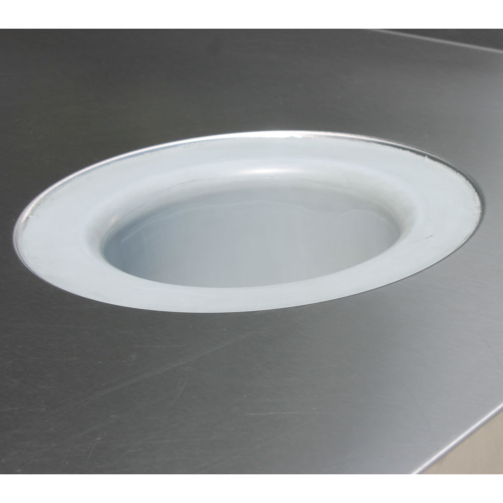 Table de débarrassage DIAMOND avec vide-ordures - Professionnelle inox