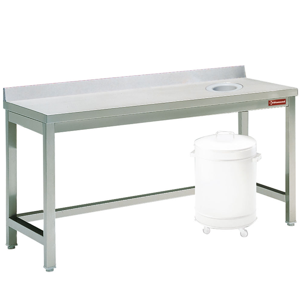 Table à débarrasser DIAMOND avec vide ordure - Cuisine professionnelle