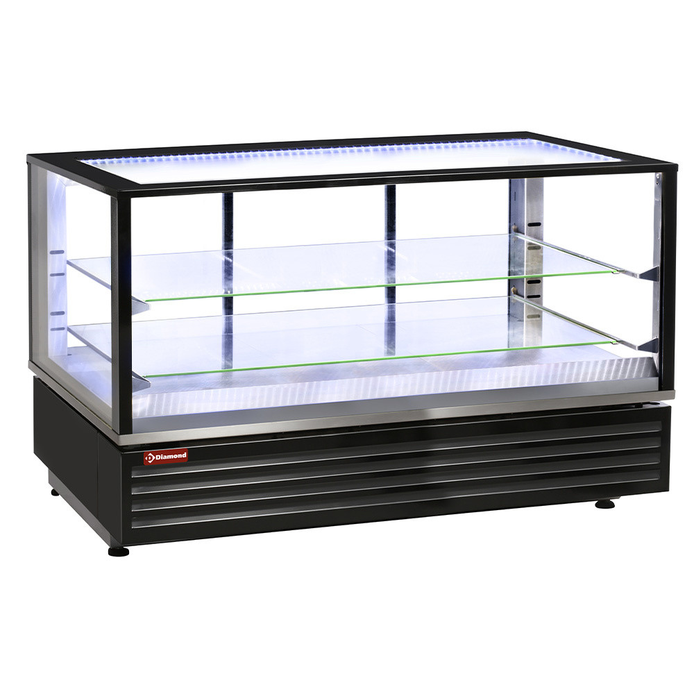 Vitrine chauffante DIAMOND 2 niveaux ventilée - Chauffage homogène