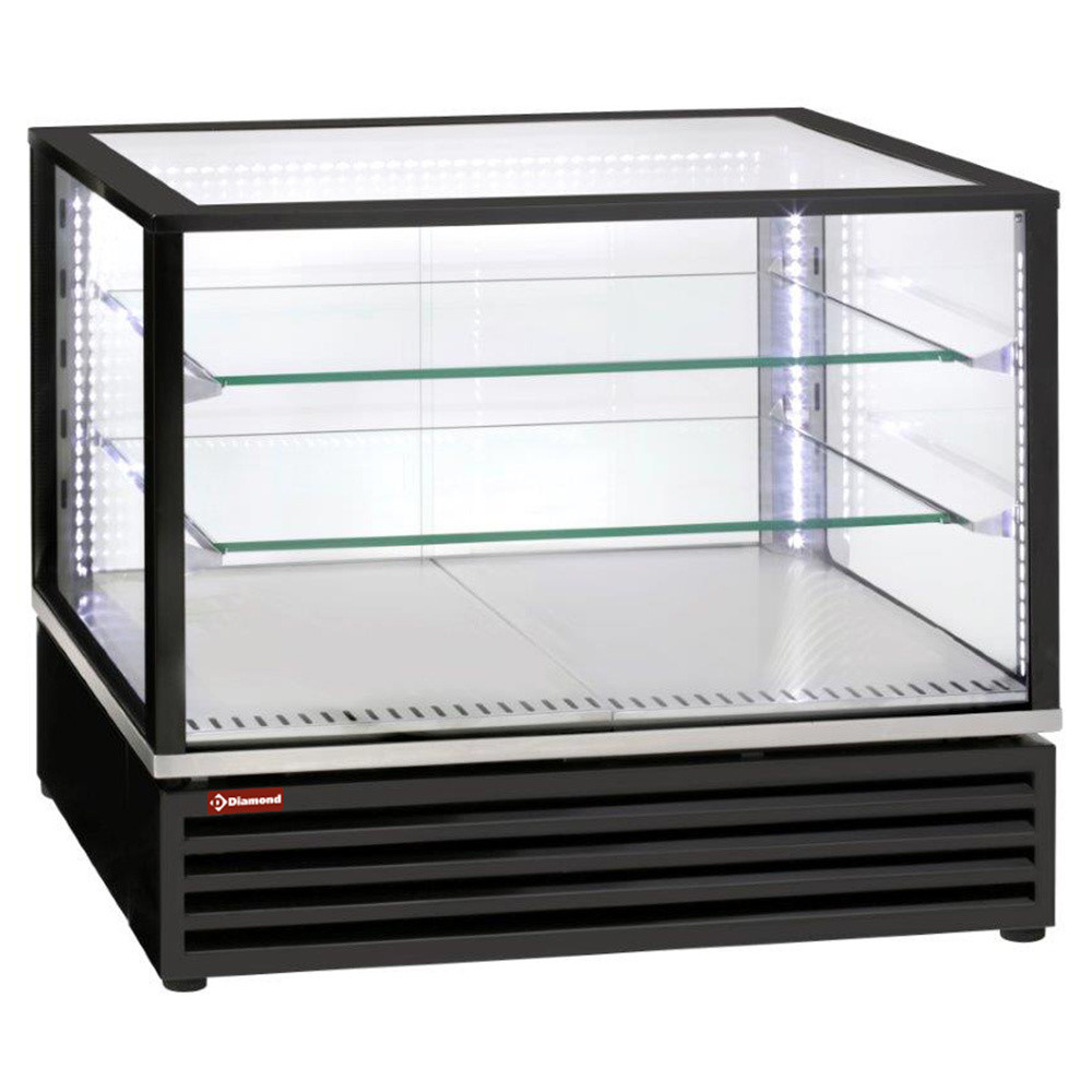 Vitrine réfrigérée DIAMOND ventilée 3 niveaux - Présentation noire
