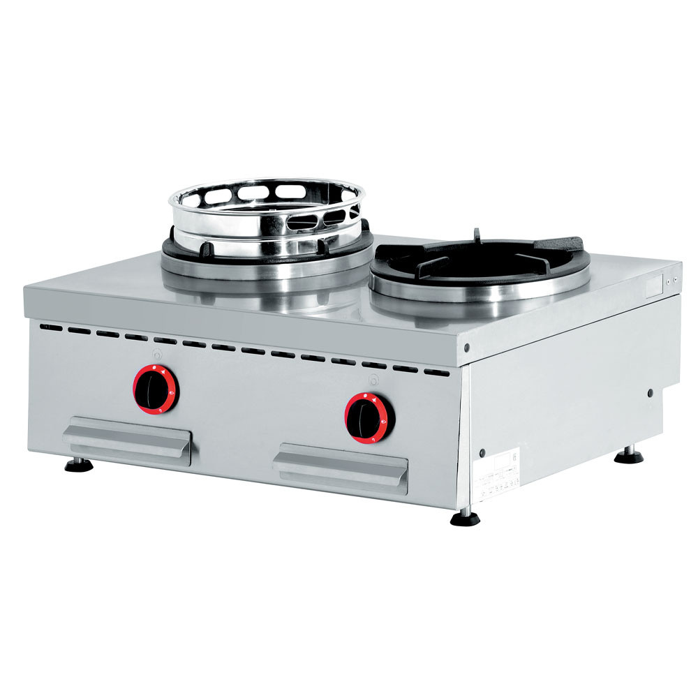 Feux wok gaz DIAMOND 2x13 kW - Brûleurs professionnels pour cuisine