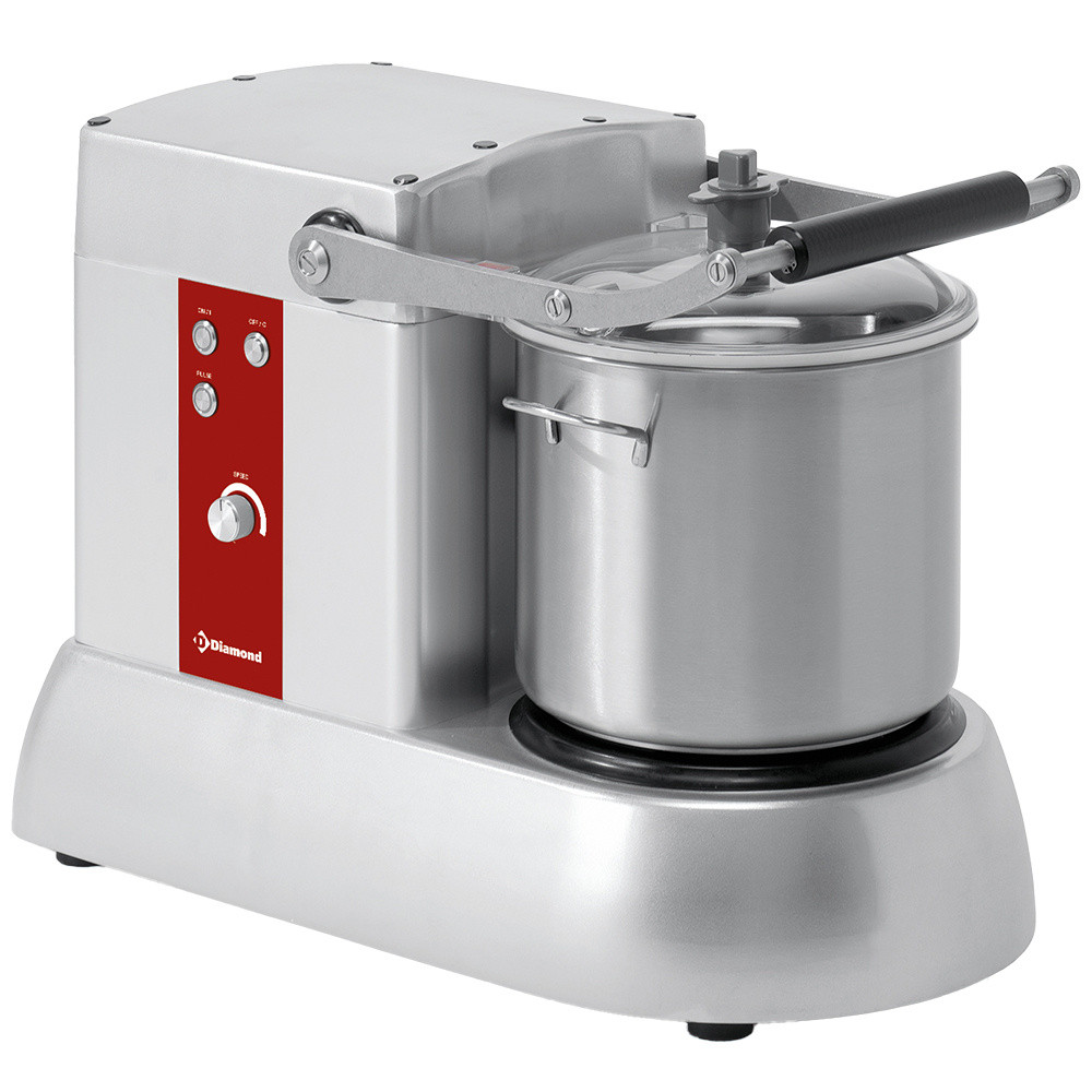 Cutter inox DIAMOND 15L - Variateur vitesse pour préparation pro