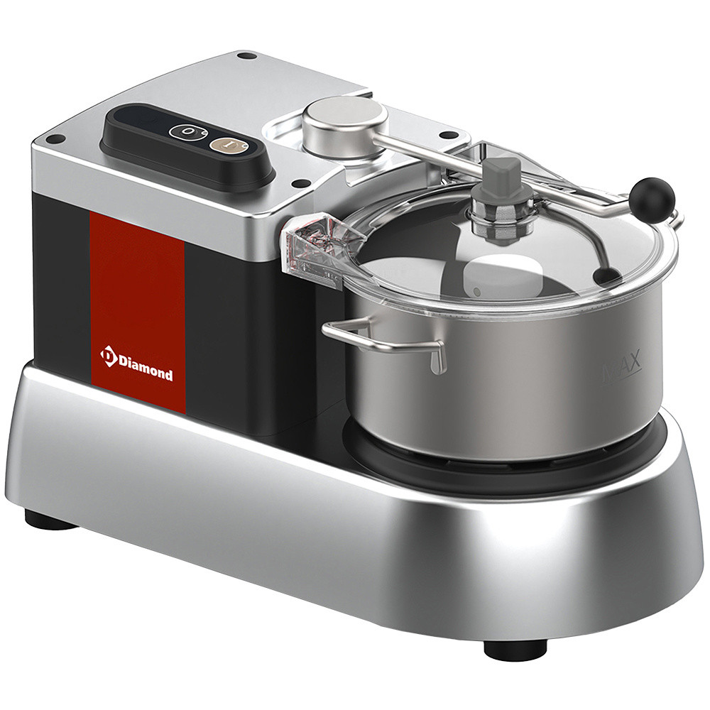 Cutter Inox Diamond 4L - Cuve inox 18/10 pour cuisine professionnelle