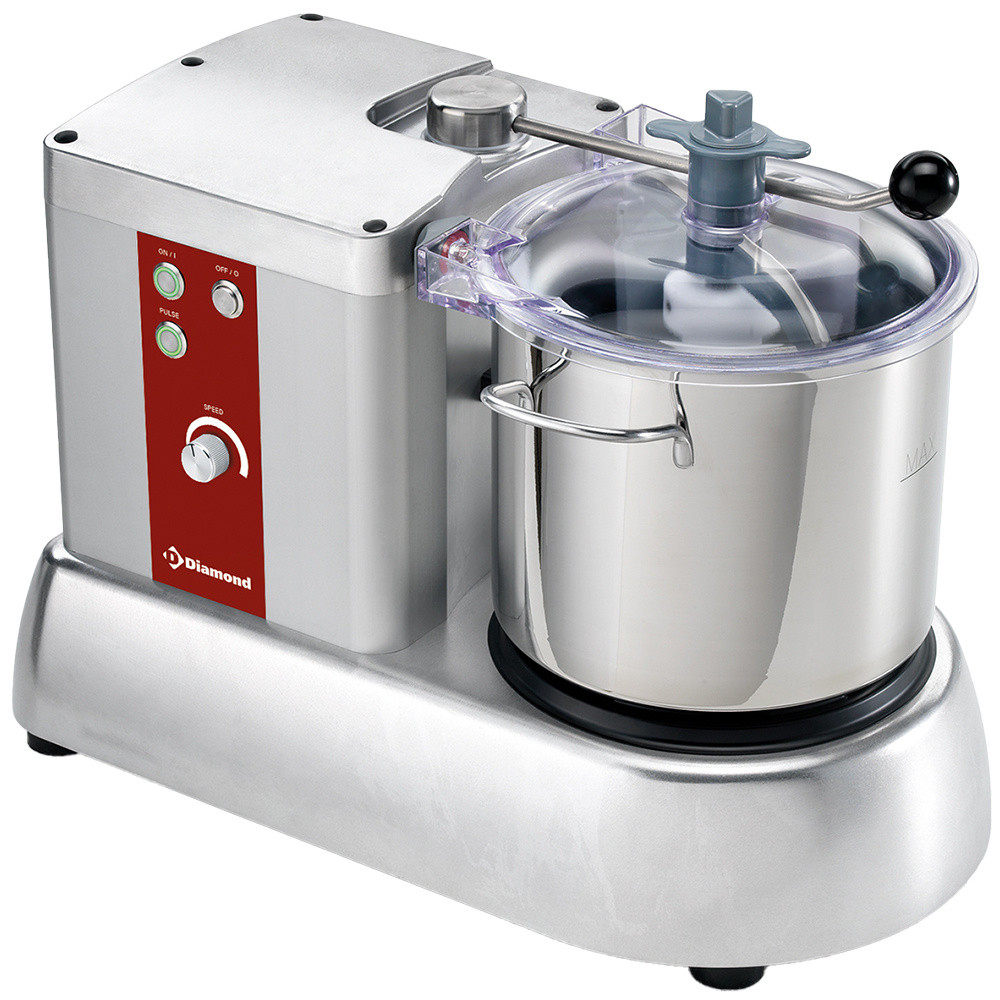 Cutter inox DIAMOND 9L - Variateur de vitesse professionnel