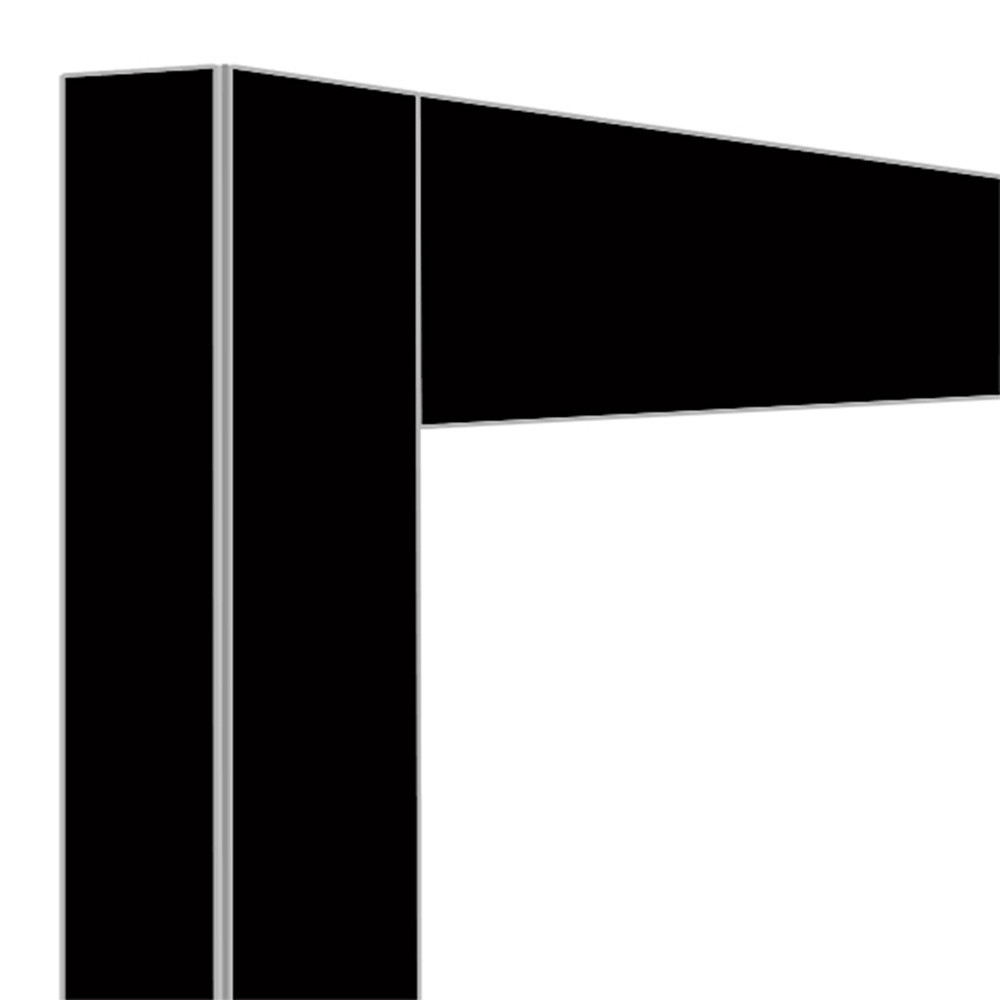 Déco jonction 2x530L noir mat DIAMOND - Jonction magnétique