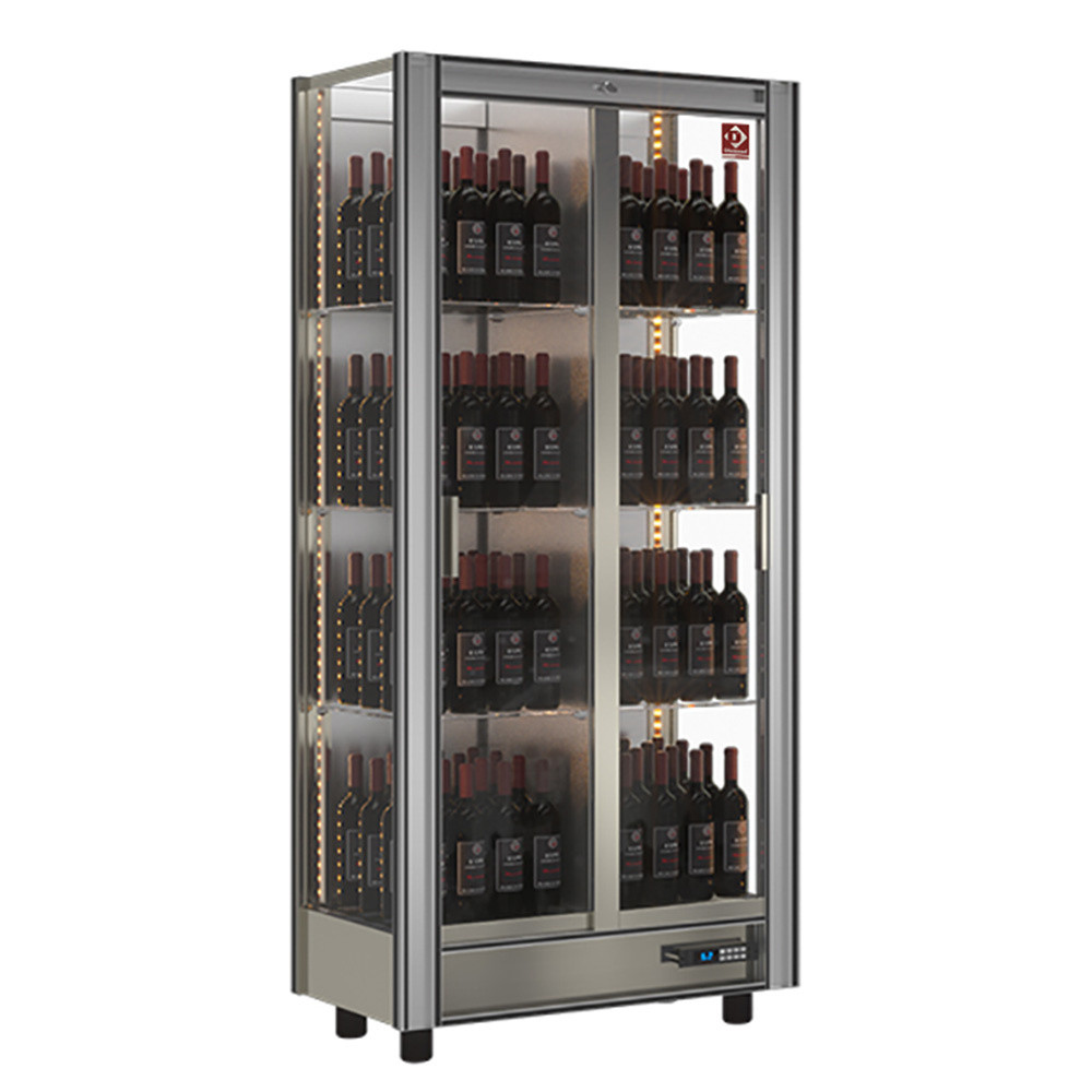 Vitrine réfrigérée à vins Diamond - Modulable 530L pour 128 bouteilles