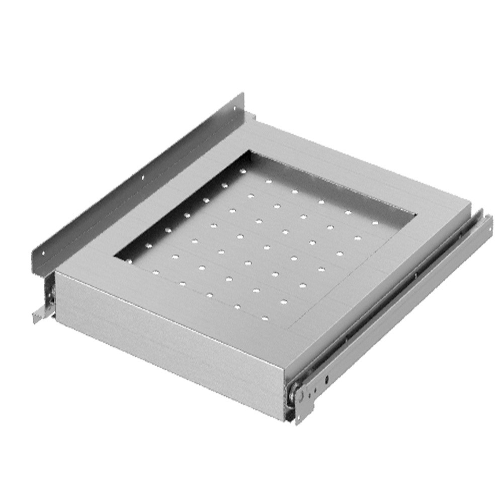 Etagère inox extractible Diamond - Guide pour compartiment avec porte