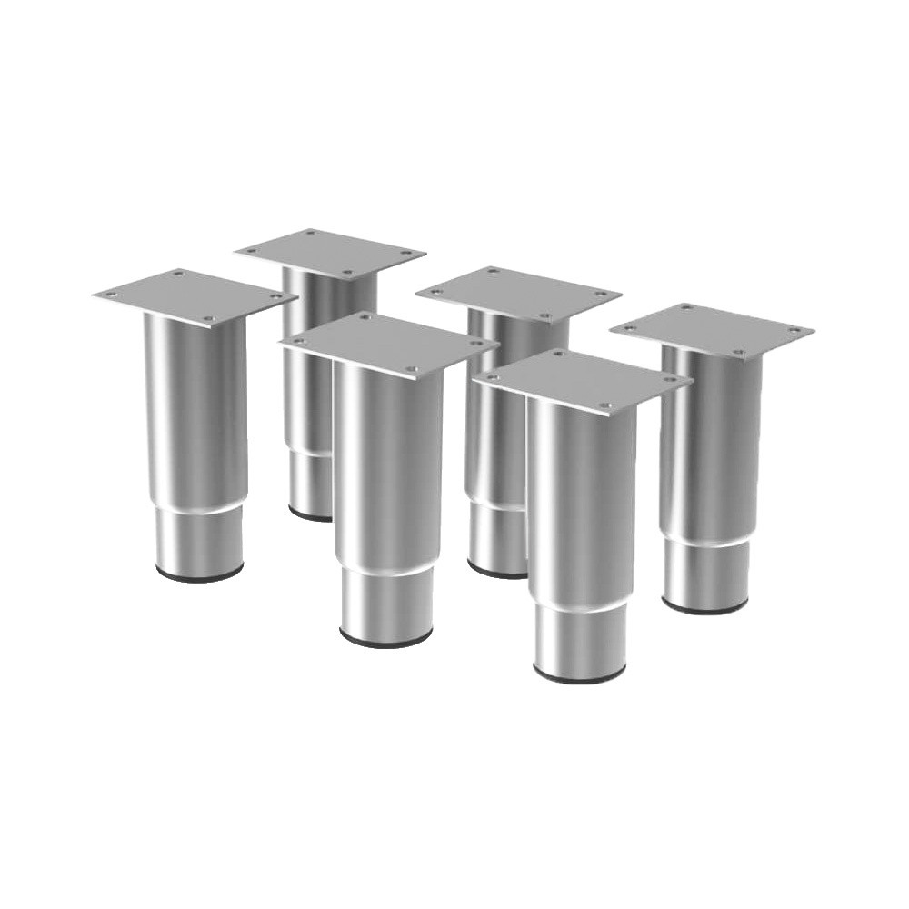 Kit de 6 Pieds inox réglable DIAMOND - Hauteur ajustable 90-125mm