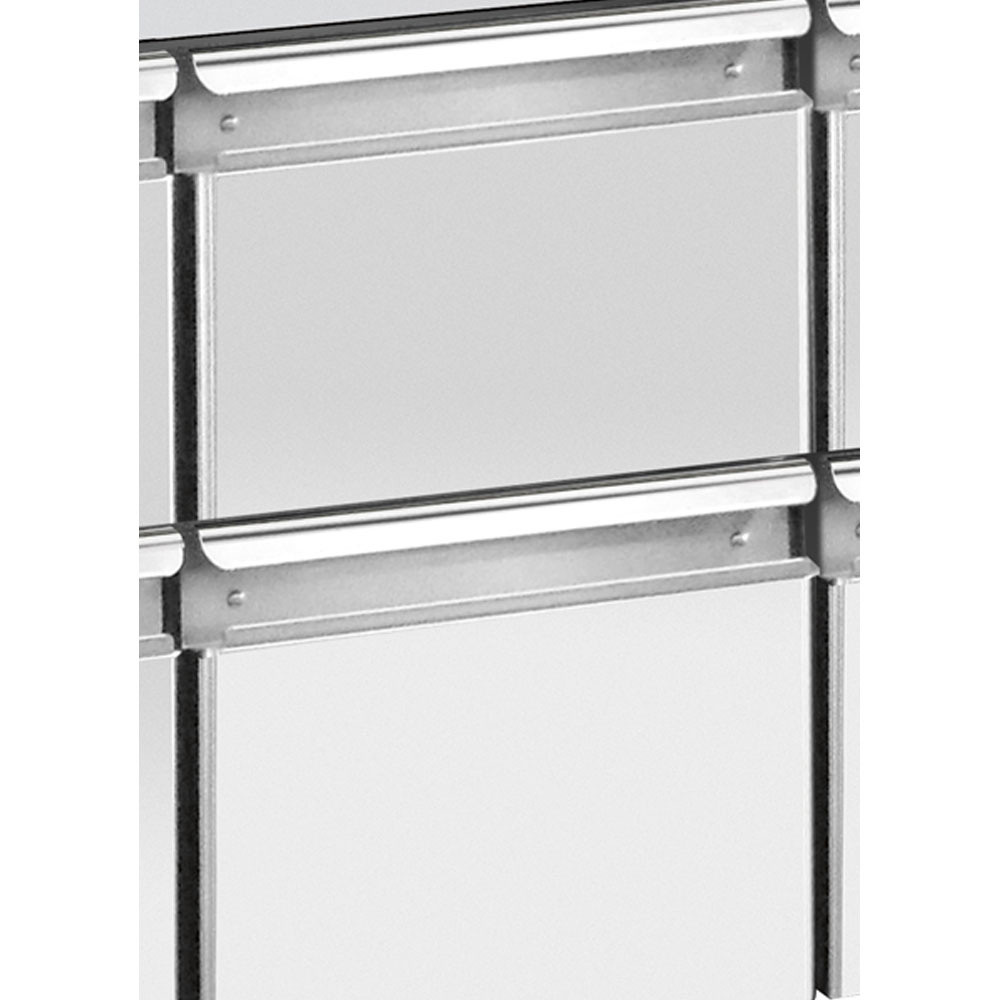 Kit bloc 2 tiroirs (1/2+1/2) DIAMOND - Glissières inox télescopiques