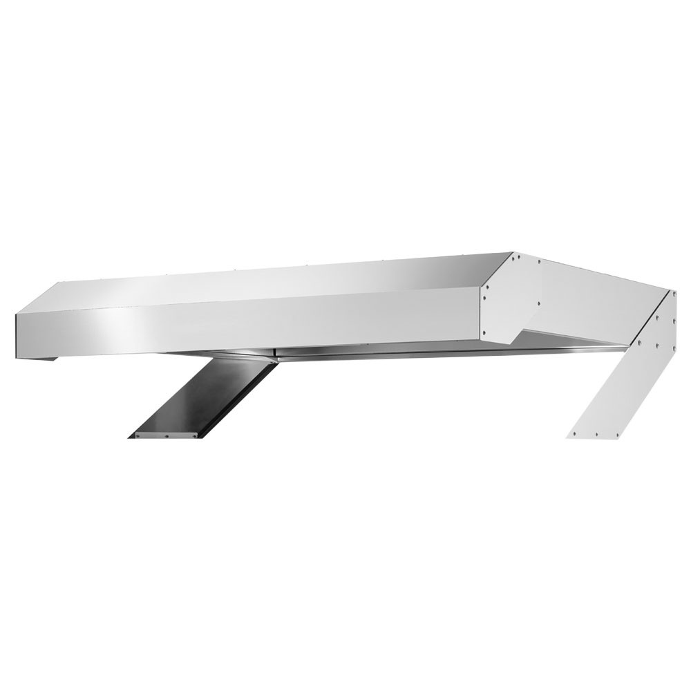 Hotte neutre DIAMOND pour four à pizzas gaz - Ventilation acier inox