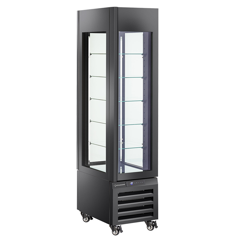 Vitrine réfrigérée DIAMOND FULL vitrée 260L - 5 niveaux verre ventilée