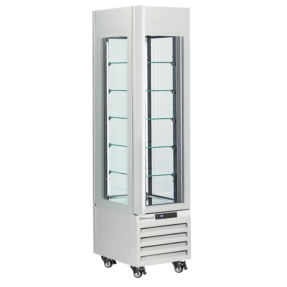 Vitrine réfrigérée professionnelle DIAMOND 260L FULL vitrée - Blanc