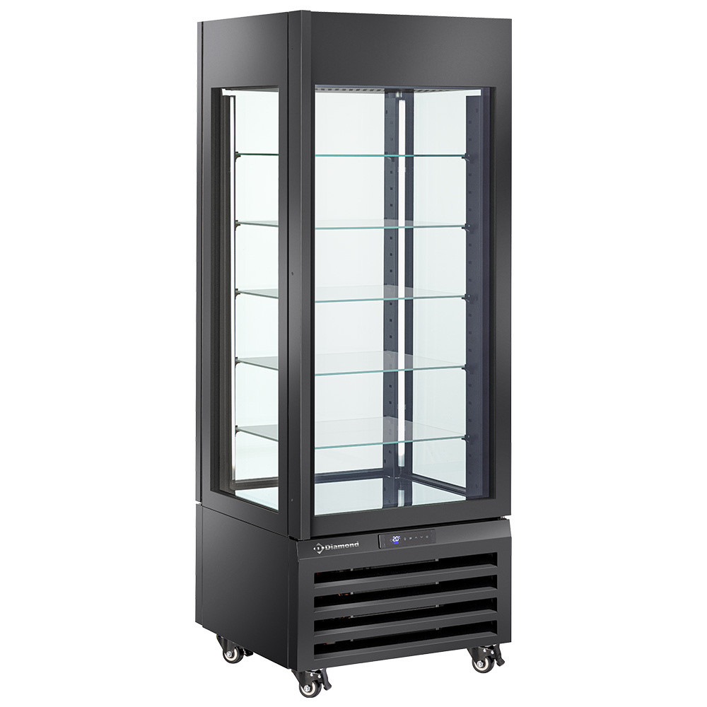 Vitrine réfrigérée FULL vitrée 440L - 5 niveaux verre - DIAMOND