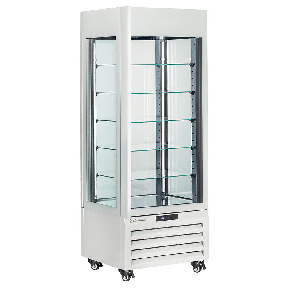 Vitrine réfrigérée DIAMOND 440L - Porte FULL vitrée - 5 étagères verre