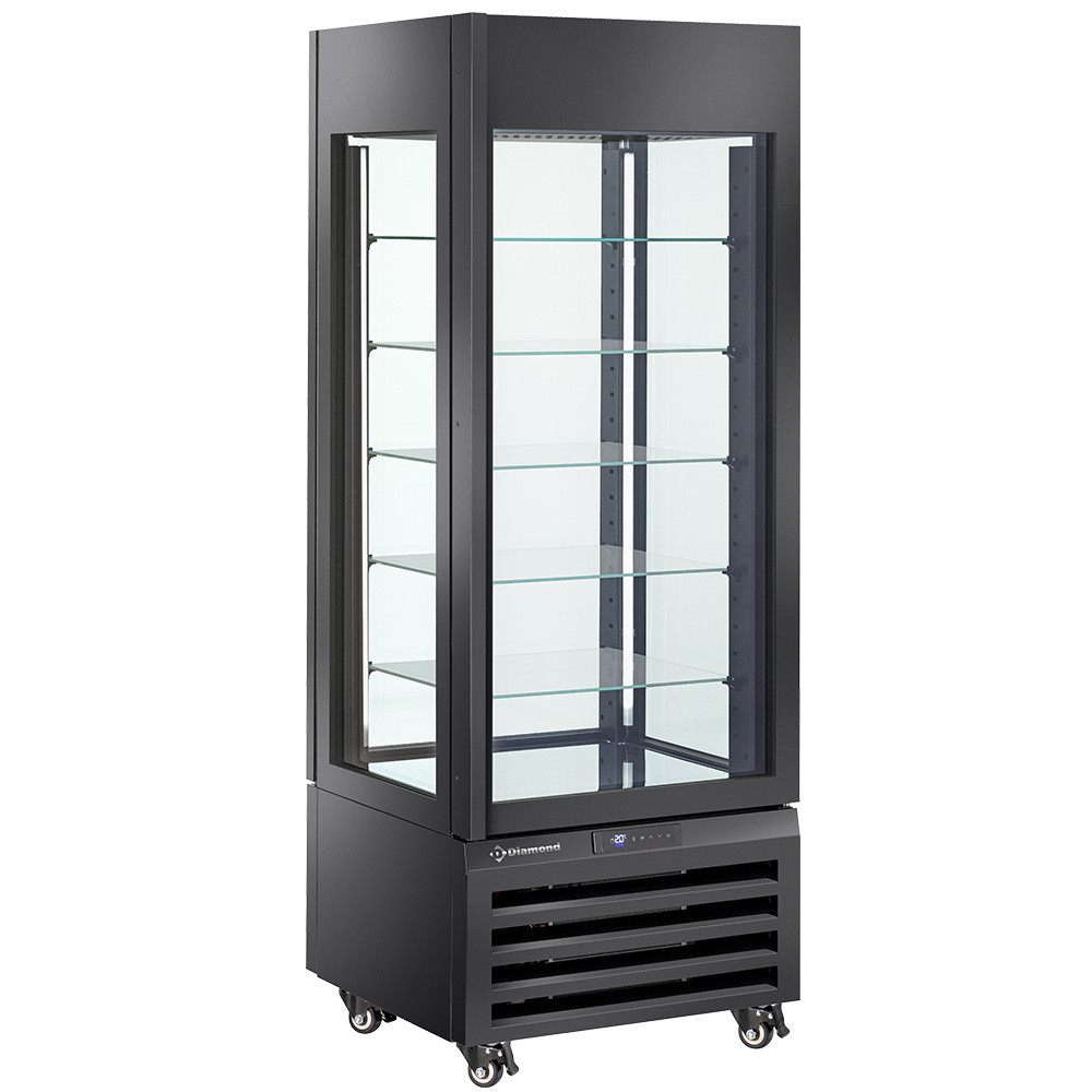 Vitrine réfrigérée FULL vitrée 440L - 5 niveaux verre - DIAMOND