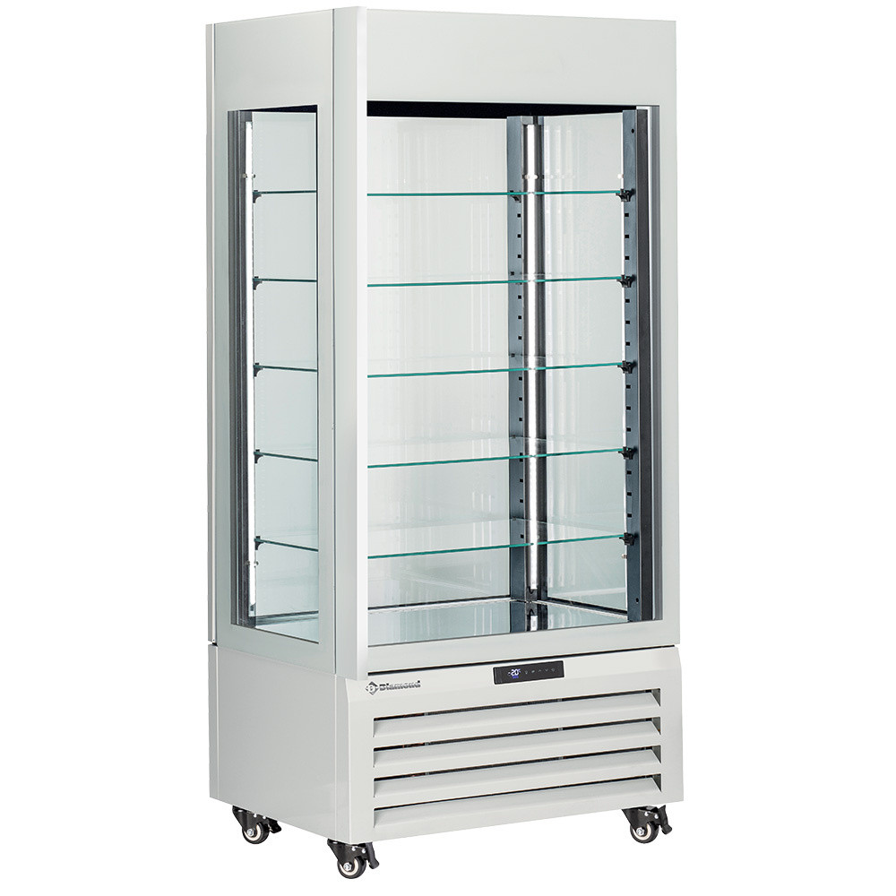 Vitrine réfrigérée FULL vitrée 600L - 5 niveaux verre - DIAMOND