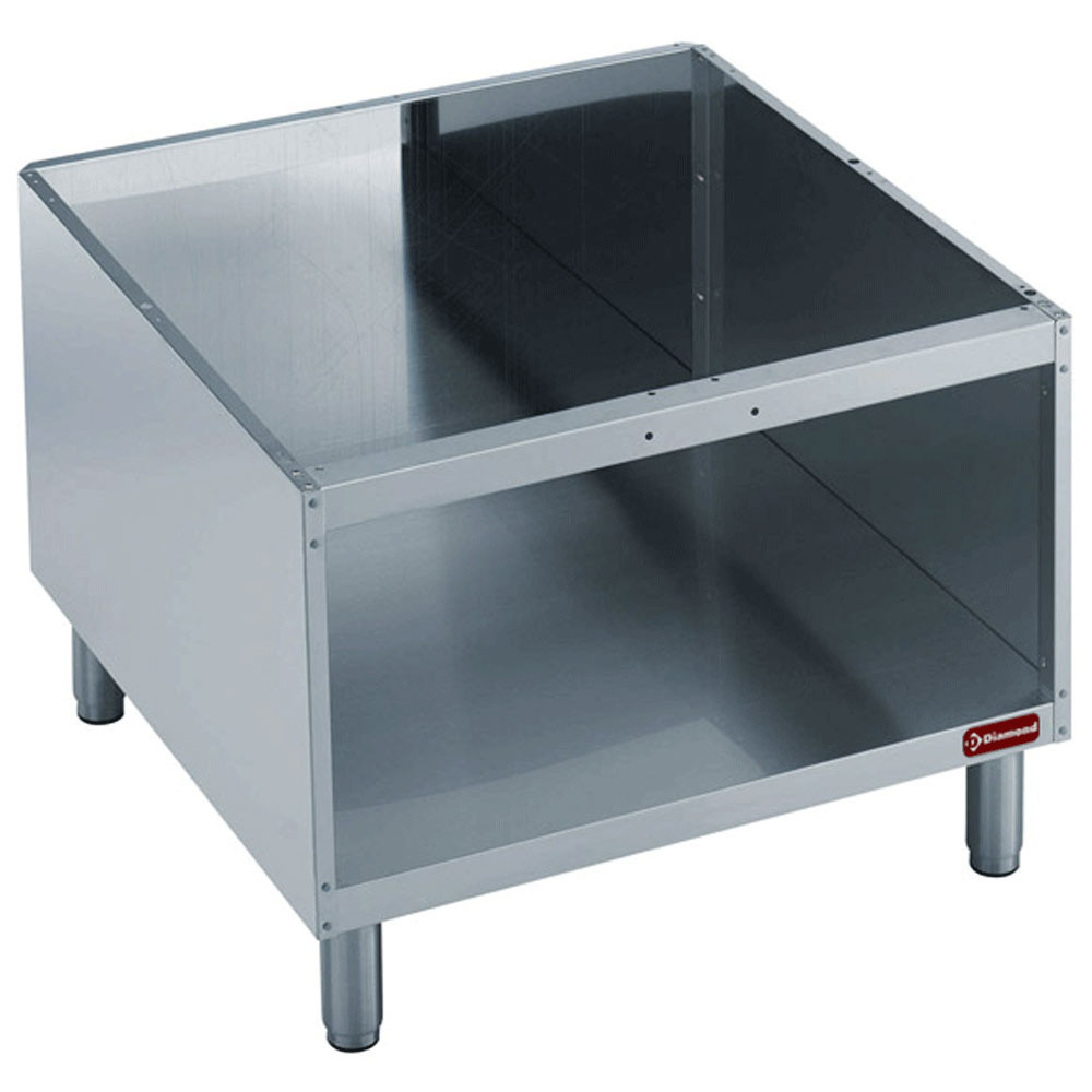 Armoire de support ouverte 800 mm DIAMOND - Acier inoxydable AISI 304