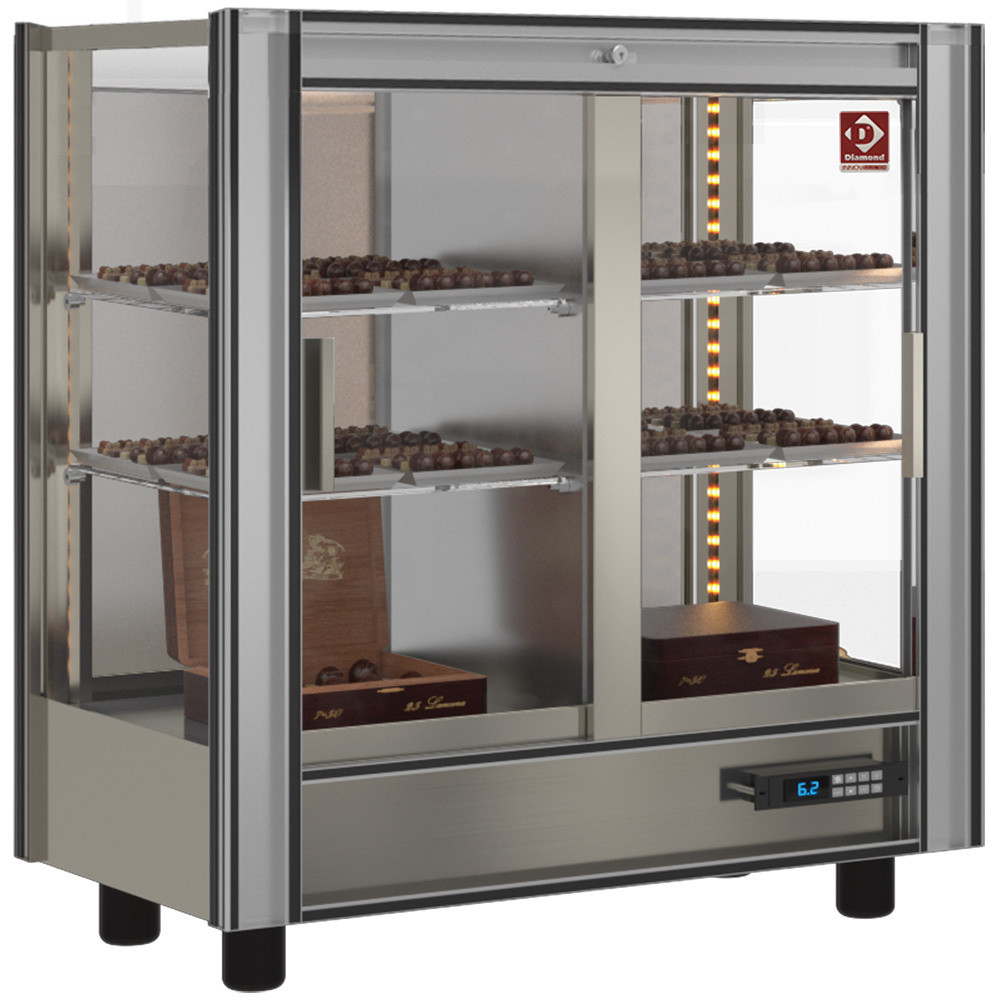 Vitrine réfrigérée chocolat DIAMOND 216L - Modulable pour pâtisseries