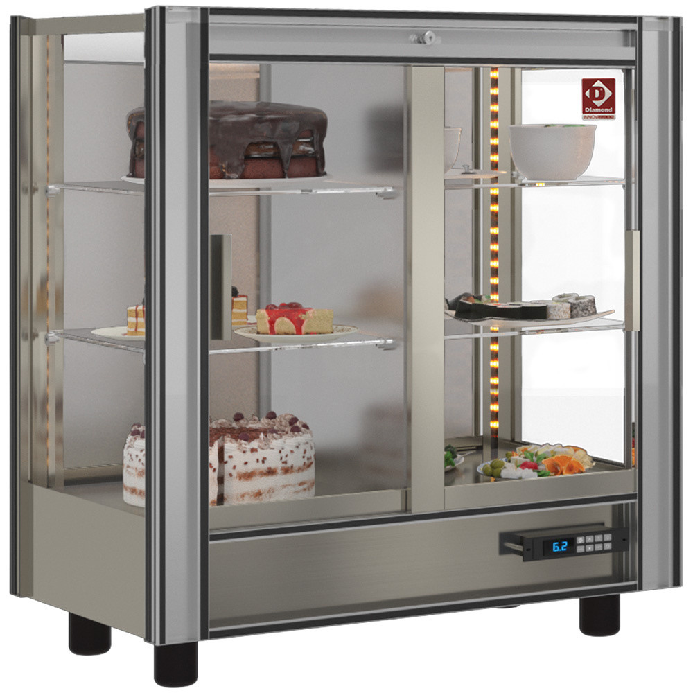 Vitrine réfrigérée DIAMOND 216L modulable - Présentation gastronomique