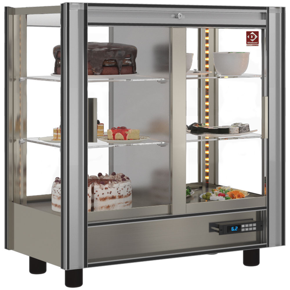 Vitrine réfrigérée gastronomie DIAMOND 216L - Traversante et modulable