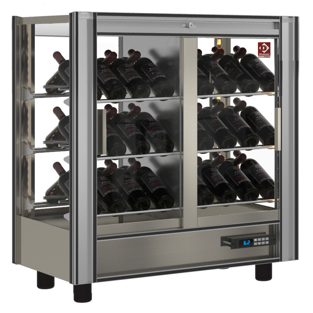 Vitrine réfrigérée à vins DIAMOND Lt. 216 - Traversante et modulable