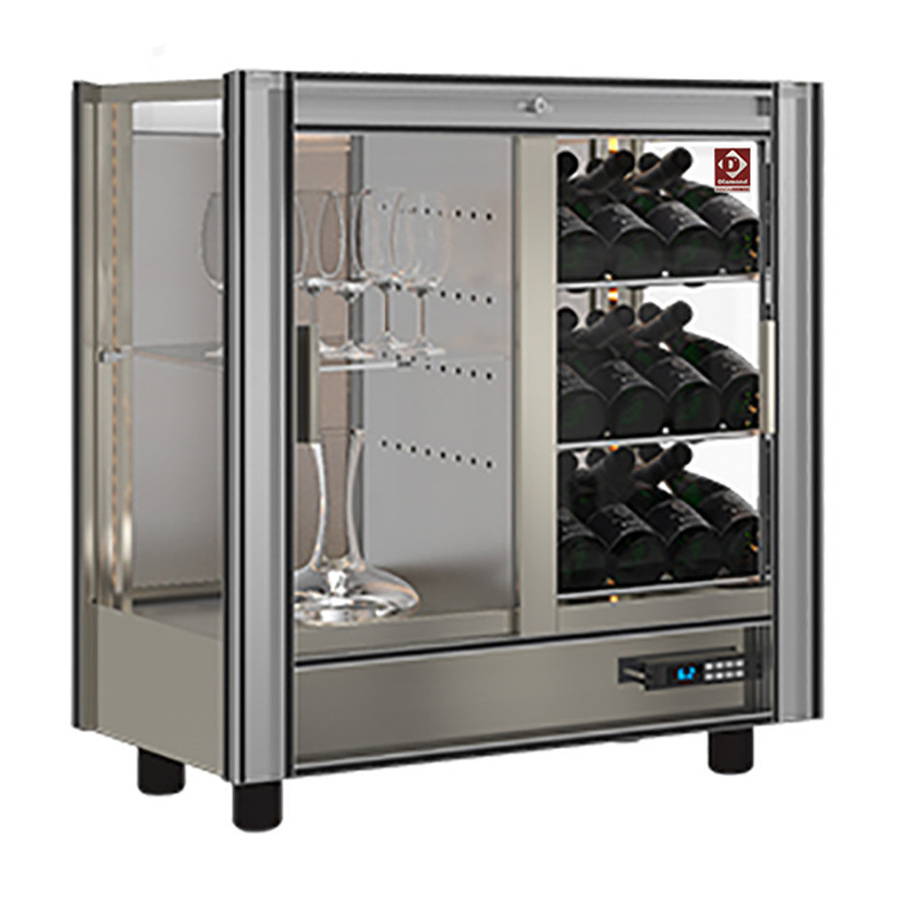 Vitrine réfrigérée à vins DIAMOND 216L modulable - Professionnelle