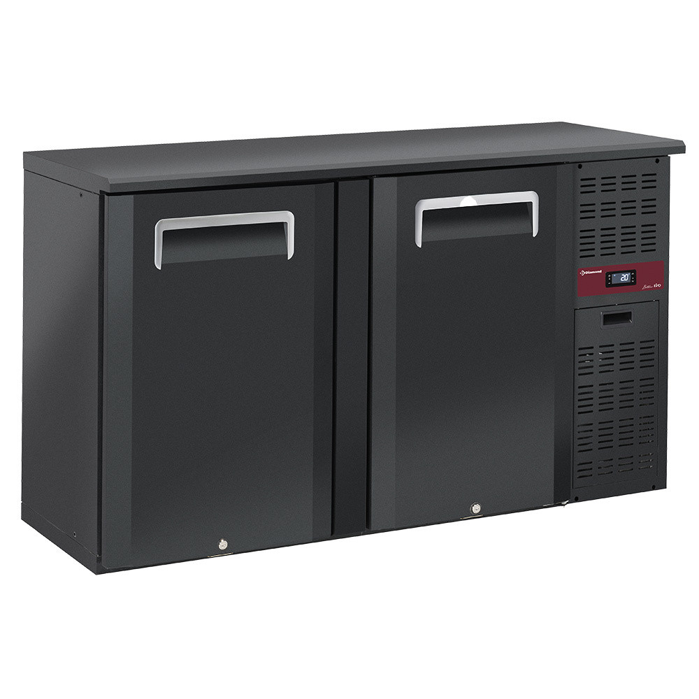 Refroidisseur DIAMOND 2 portes 320L - Classe B, pieds réglables