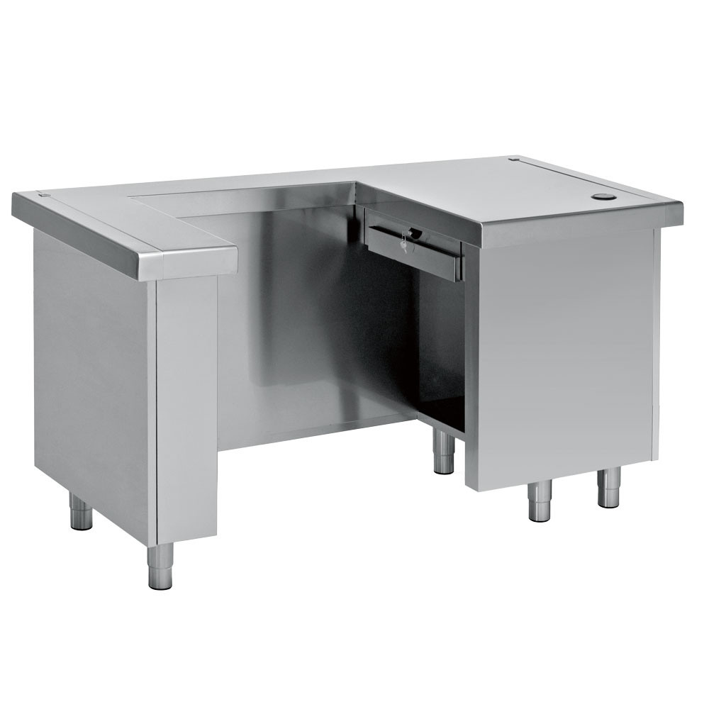 Élément de caisse droite DIAMOND - Buffet self-service en inox 304