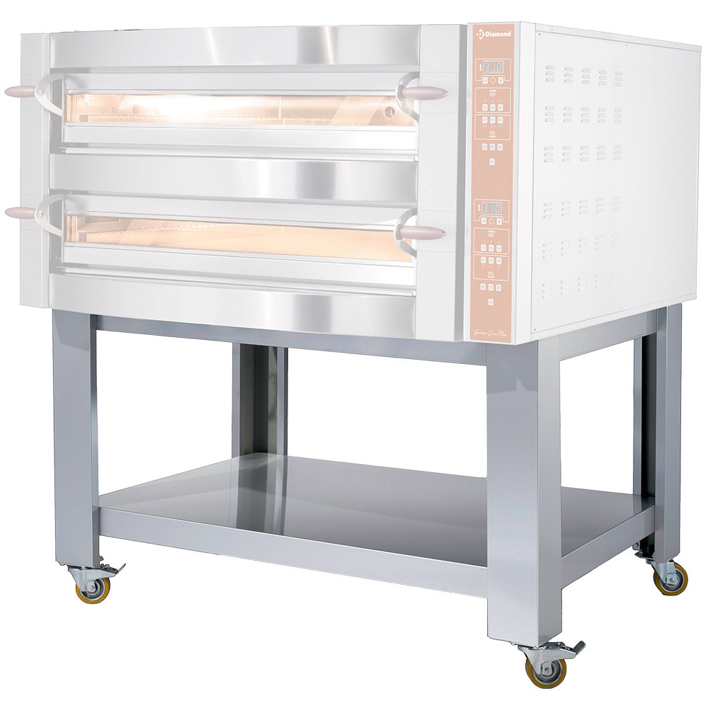Support mobile simili inox pour four à pizzas GDX12/35-DP - Diamond