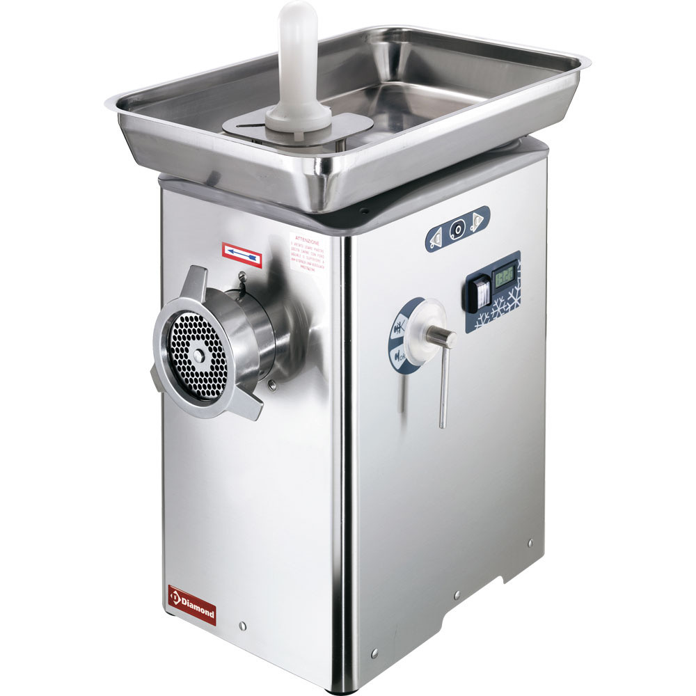 Hachoir à viande réfrigéré DIAMOND N°32 - Monobloc inox innovant